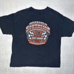Harley Davidson T Shirt Mens 2XL Black Indianapolis Southside Milwaukee